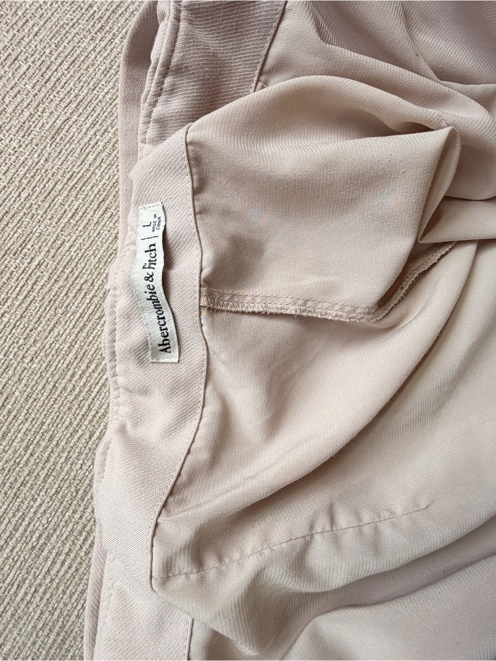 Abercrombie & Fitch Taupe Belted Mini Skort Large skirt - Picture 5 of 7